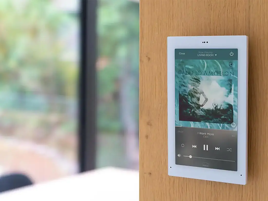 The Savant app: music, rooms and volume in one place