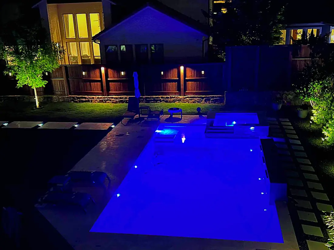 Landscape, pool and patio lighting