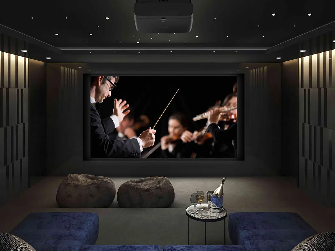 Projection, screens and surround sound
